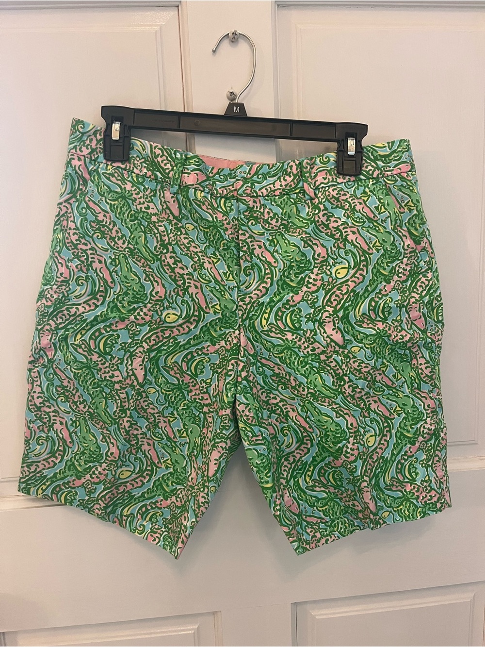 Lilly Pulitzer Green & Pink Printed Men's Swim Board Shorts